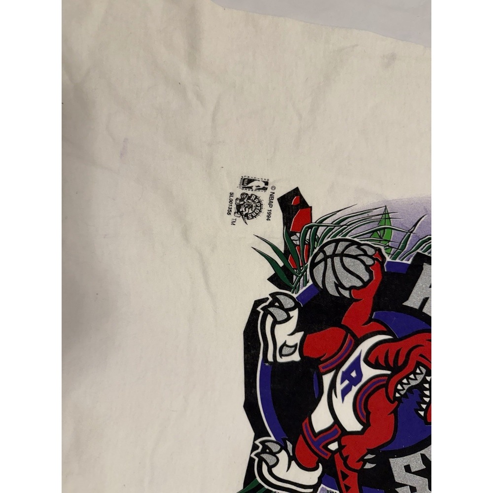 Vintage Nwt never worn Toronto Raptors  1994 Large T-shirt NBA Salem USA - Picture 3 of 13
